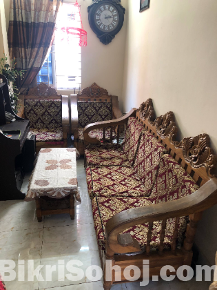 যশোরা সেগুন কাঠের শোফা